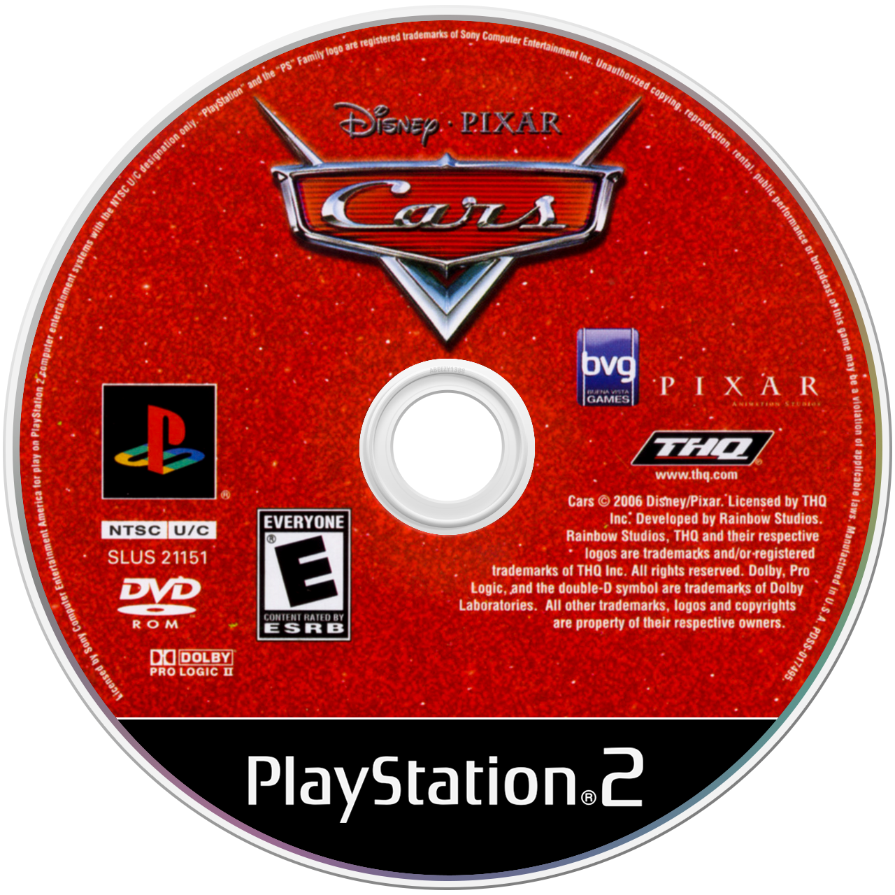 Disney Pixar Cars [Platinum] media 9 for Playstation 2